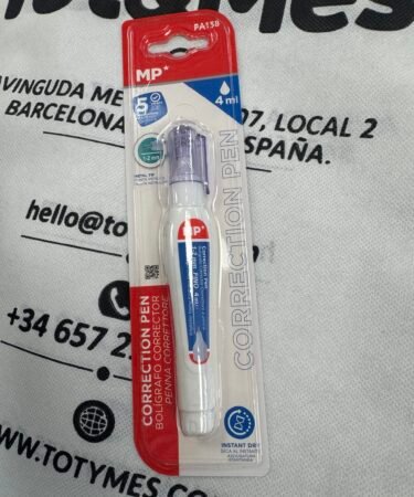 Bolígrafo corrector MP punta metálica 1-2mm 4ml secado instantáneo - FA138