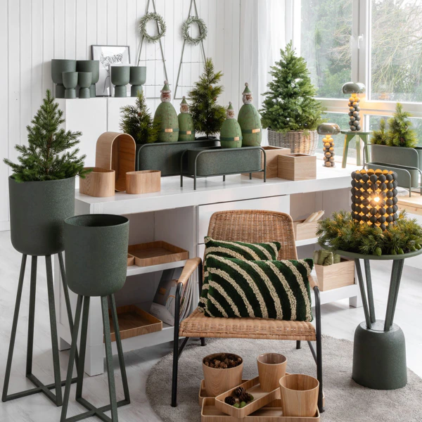 Árbol decorativo metal Hilda para colgar en pared 116.5cm estilo nórdico navidad - NAV-HIL-116-001